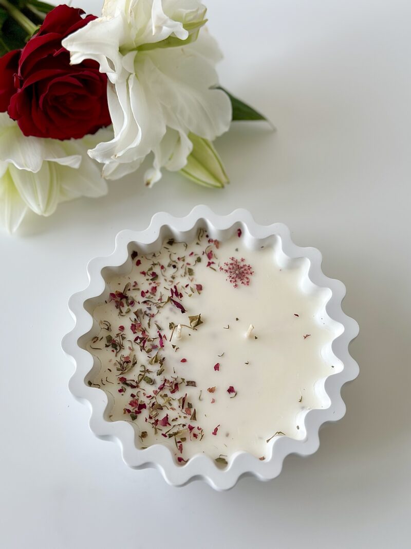 Dried Jasmine & Rose Candle – Bild 2