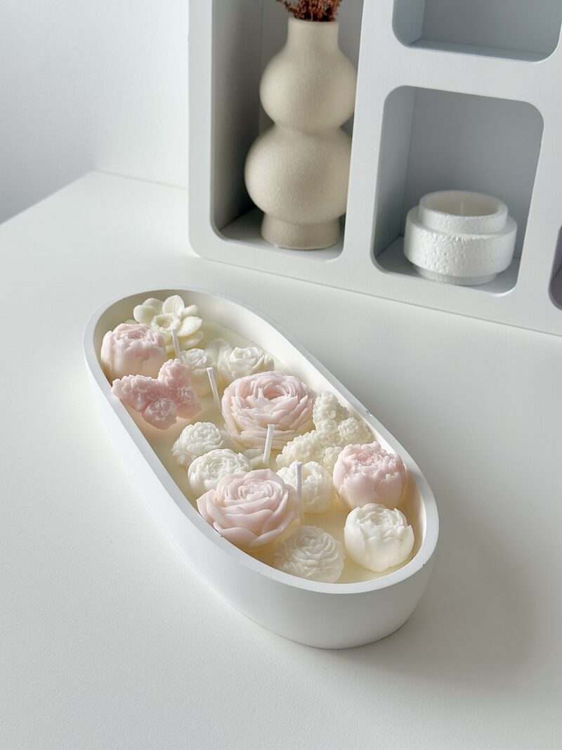Bougie Jardin Éternel – Bougie Fleurie Parfumée Artisanale – Image 4