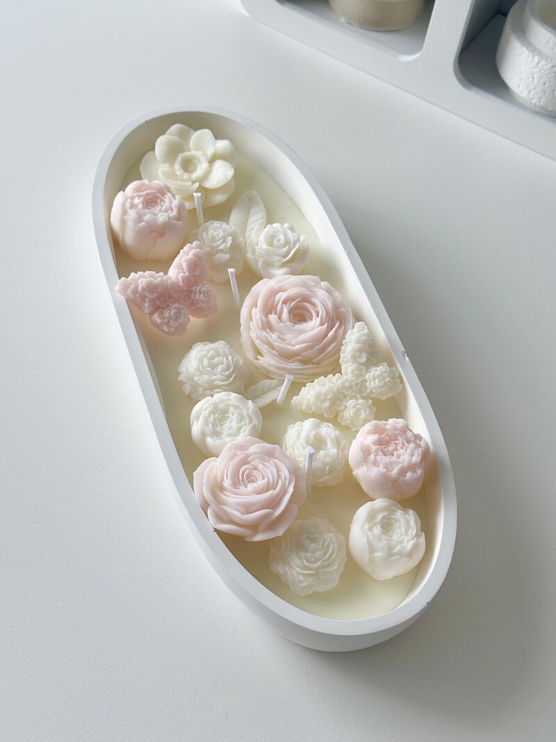 Bougie Jardin Éternel – Bougie Fleurie Parfumée Artisanale – Image 5